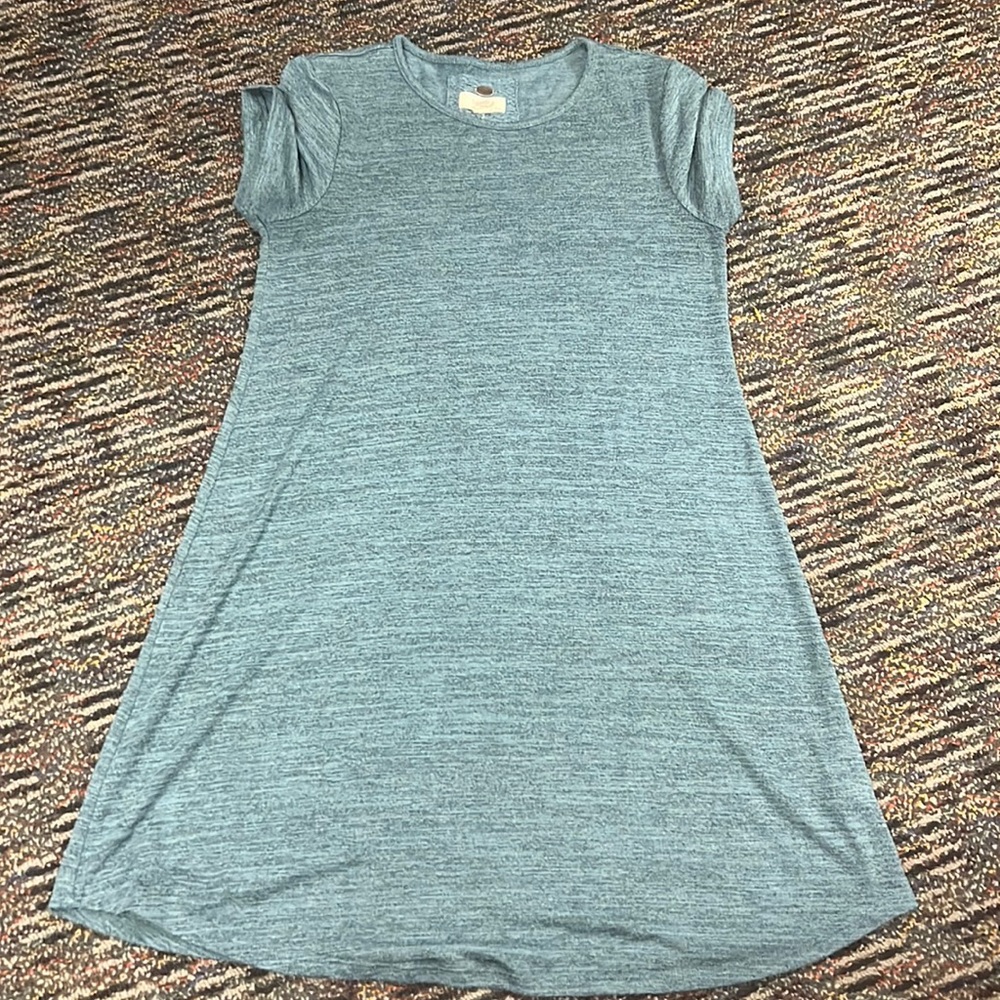 Cupio Slate Blue Short Sleeve Dress